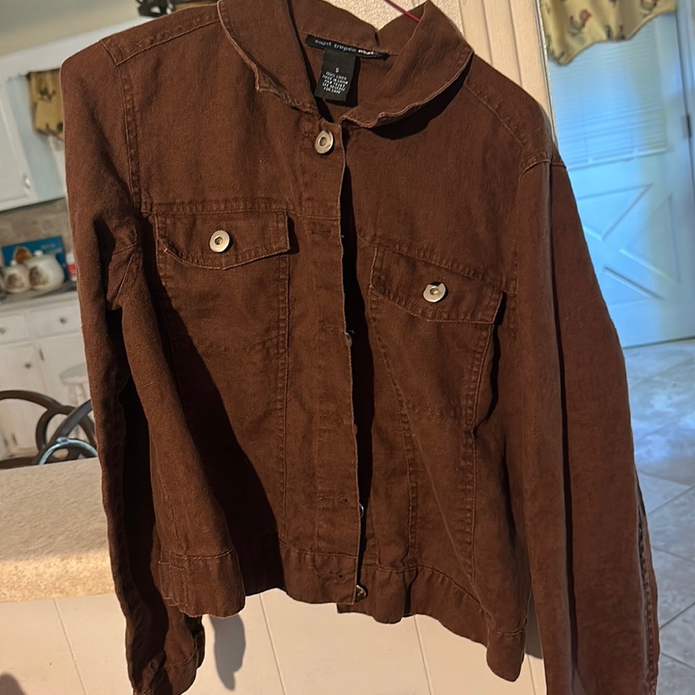 Brown jacket light weight